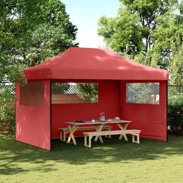 vidaXL Partytent 292 x 440 x 315 cm Bordeauxrood Oxford Stof, Verzenden