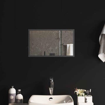 vidaXL LED Badkamerspiegel Transparant 50 x 30 cm gehard, Verzenden, Nieuw