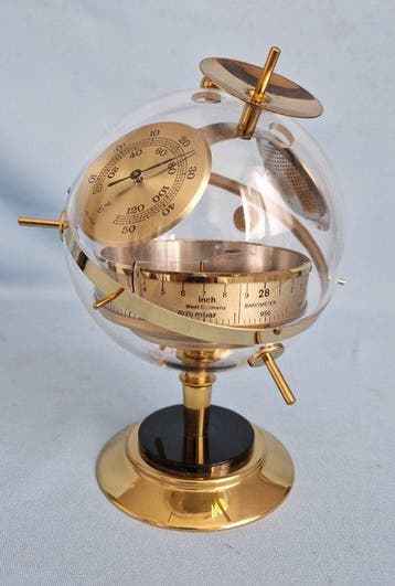 BGM / sputnik - Weerstation - plexiglas, messing, Antiek en Kunst
