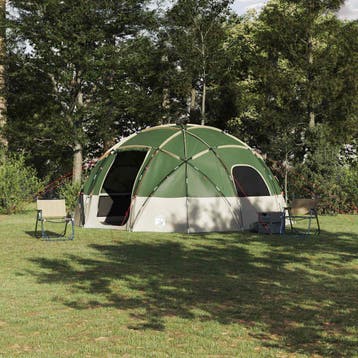 vidaXL Koepeltent met dak met opslag Groen 475 x 475 x 235, Verzenden, Nieuw