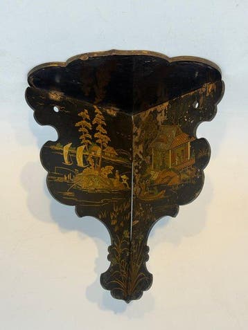 Decoratief ornament - Japans lakwerk wandschap - Oosters