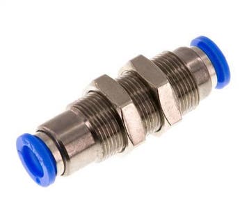 Raccord à Enfoncer 8mm Autobloquant en Laiton/Cloison PBT, Verzenden