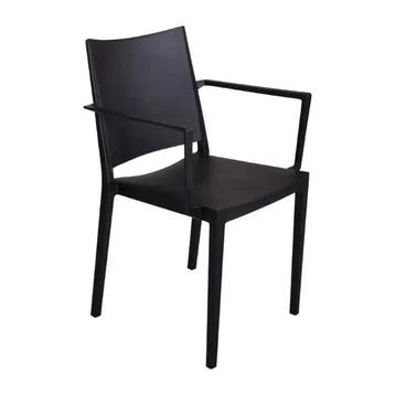 Stoelen | FLORENCE | Kunststof | Black | In-/Outdoor |, Verzenden