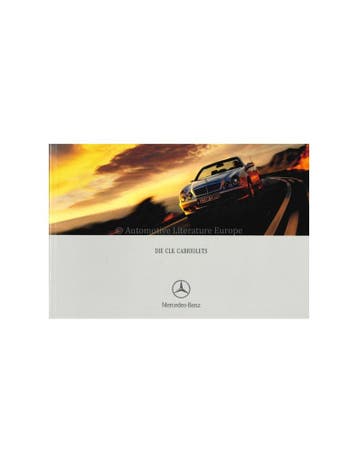 2001 MERCEDES BENZ CLK CABRIOLET BROCHURE DUITS, Nieuw