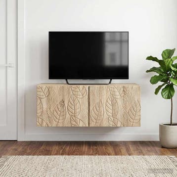 vidaXL Wandmontage TV-kast 59,5 x 41 x 30 cm Sonoma Eiken, Verzenden