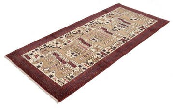 Beloudj - Vloerkleed - 200 cm - 92 cm - Handgemaakt -
