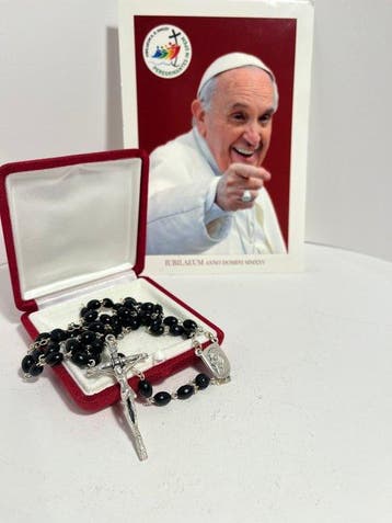 Paus Franciscus - Rozenkrans van de privé-audiëntie -, Antiek en Kunst