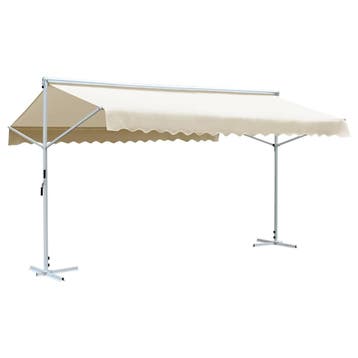 vidaXL Luifel vrijstaand 600x300 cm crème, Verzenden, Nieuw