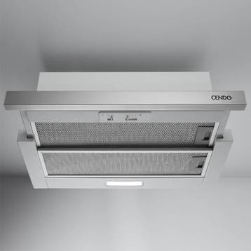 Vlakschermdampkap - 60 cm - B - 550 m³/h - CENDO KR32VPDR-V2, Recirculatie, Verzenden, Nieuw, 400 tot 600 m³ per uur