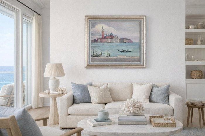Paul-Emile Colin (1867-1949) - Venise, San Giorgio Maggiore, Antiquités & Art, Art | Peinture | Classique