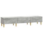vidaXL TV Kast met lade Betongrijs 147 x 34,5 x 30 cm, Huis en Inrichting, Verzenden, Nieuw