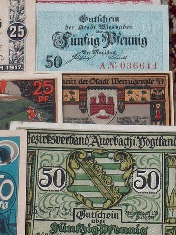 Allemagne. - 110 Notgeld Scheine - various dates (Sans prix, Timbres & Monnaies, Billets de banque | Europe | Billets non-euro