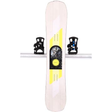 158 163 snowboard SALOMON ASSASSIN WIDE 2024, White/yellow,, Verzenden