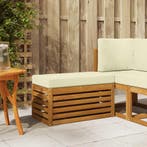 vidaXL Buitenstoel Bank Massief Acacia Hout Naturel, Verzenden