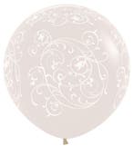 Ballonnen Filigree Crystal Clear 91cm 2st, Verzenden, Nieuw