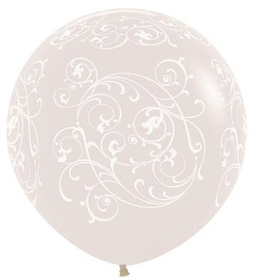 Ballonnen Filigree Crystal Clear 91cm 2st, Verzenden