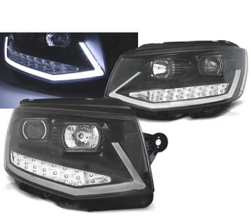 PHARES VOLKSWAGEN VW T6 15-19 TRU DRL NOIRS AVEC CLIGNOTANT, Verzenden