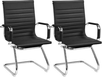 2dekans | Eetkamerstoelen met Armleuningen Set van 2 PU, Ophalen of Verzenden