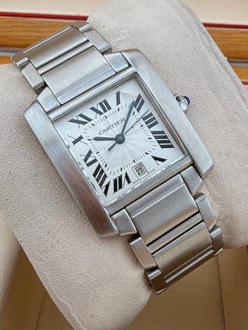 Cartier - Tank Française - 2302 - Heren - 2000-2010, Nieuw