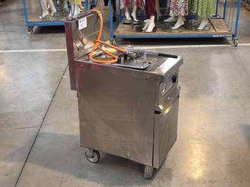 Inox verrijdbare gasfriteuse ELFRAMO GW20T, Zakelijke goederen, Nieuw in verpakking