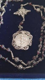 Antique Chapelet - Argent - 1750-1800 - ancienne couronne du