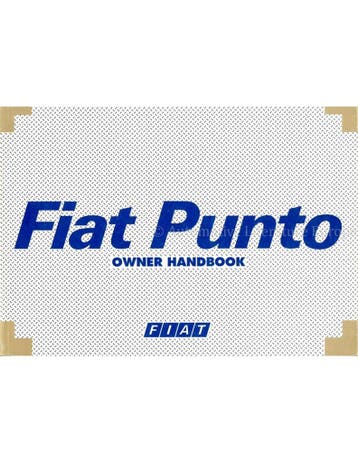 2002 FIAT PUNTO INSTRUCTIEBOEKJE ENGELS, Ophalen of Verzenden