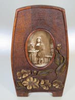Jugendstil fotolijst met bloemen - Fotolijst - Hout