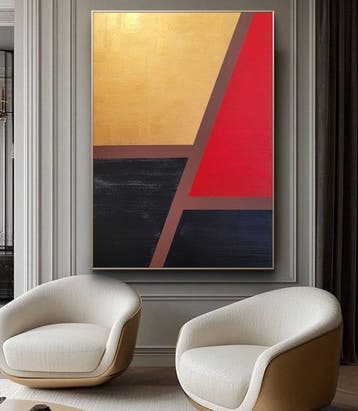 Lyora Art - COLOR FIELD FLOW No. 108 – (XL) Acrylic painting