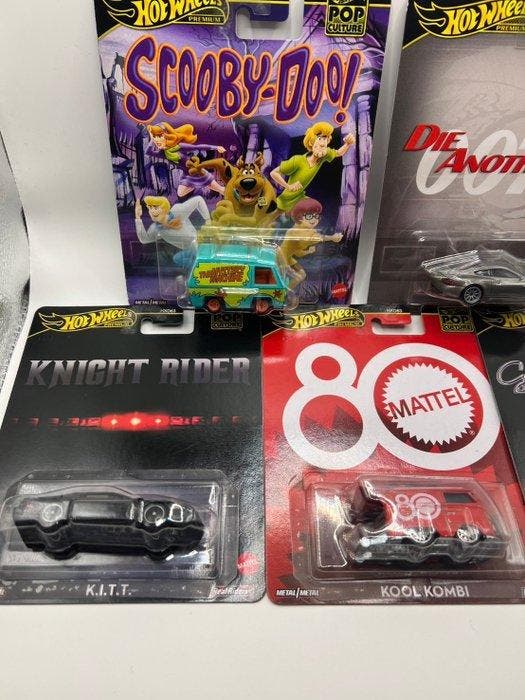 Hot Wheels 1:64 - Voiture miniature (5) - Premium Pop, Hobby en Vrije tijd, Modelauto's | 1:5 tot 1:12