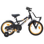 vidaXL Kinderfiets 16 Inch voor 4-6 jaar oud Oranje Zwart, Verzenden, Nieuw