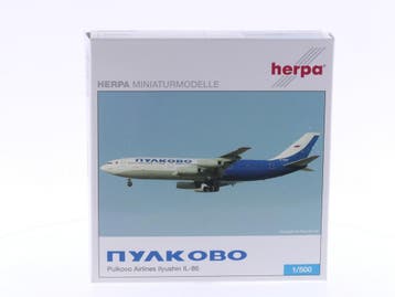 Schaal 1:500 Herpa 506182 Pulkovo Airlines - Ilyushin IL-..., Ophalen of Verzenden, Gebruikt
