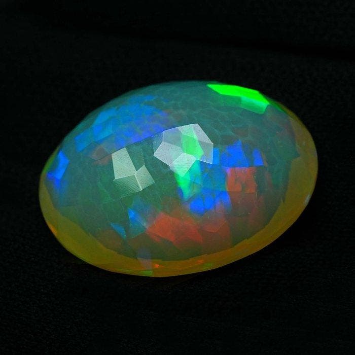 Zonder minimumprijs Oranje Opaal - 22.12 ct - International, Handtassen en Accessoires, Edelstenen