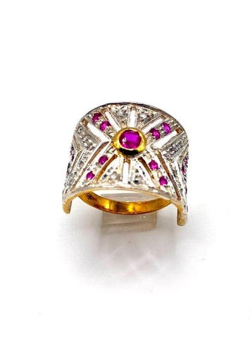 Sans prix de réserve - Bague de cocktail - 9 carats Or