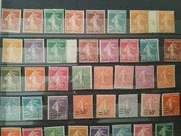 Frankrijk 1906/1937 - Selectie Franse postzegels Neuf, Gestempeld
