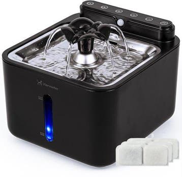 2dekans | Viervoeter® Draadloze Drinkfontein RVS - Sensor, Dieren en Toebehoren, Ophalen of Verzenden, Nieuw