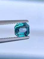 Zonder minimumprijs - 1 pcs Blauw, Groen Saffier - 1.05 ct -, Nieuw