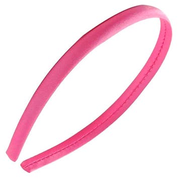 Fako Fashion - Diadeem - Satijn - 10mm - Donkerroze, Verzenden