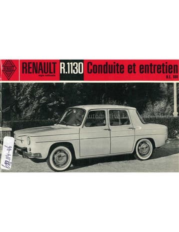 1962 RENAULT 8 INSTRUCTIEBOEKJE NEDERLANDS, Auto diversen, Handleidingen en Instructieboekjes