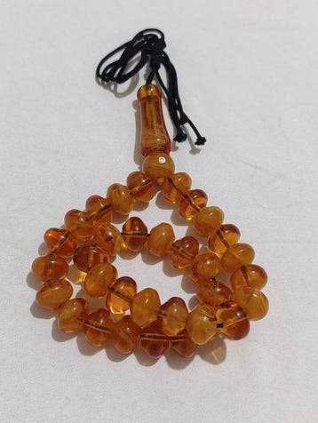 Chapelet - Ambre - 1970-1980 - Chapelet de perles de prière