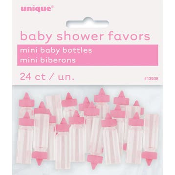 Uitdeelcadeautjes Kleine Baby Flesjes Roze 24st, Verzenden, Nieuw