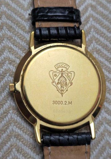 Gucci - Gucci Watch 3000.2.M Gold Plate Vintage Collectable, Handtassen en Accessoires, Nieuw