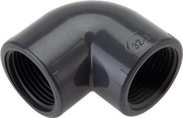 90° L-Koppeling Rp3'' Binnendraad PVC-U 16bar En 1452-3, Doe-het-zelf en Bouw, Verzenden, Nieuw