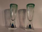 Vaas (2) - Kristal - gesigneerd Jablonski