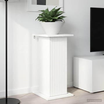 vidaXL Plantenstand Wit 30,5 x 30 x 60,5 cm Bewerkt hout, Verzenden, Nieuw