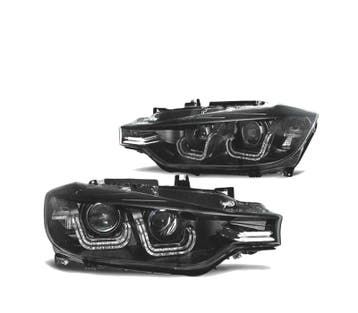 Phares Led Pour Bmw F30 F31 11-15 Tru Drl Noir, Autos : Pièces & Accessoires, Éclairage, Verzenden