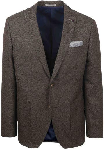 Suitable Colbert Leek Structure Bruin maat 25 Heren, Kleding | Heren, Verzenden, Nieuw, Blauw, Suitable