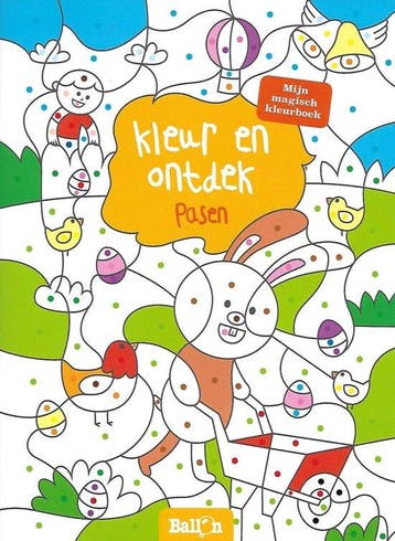 Kinderboeken kleurboek kleur en ontdek pasen, Verzenden, Nieuw