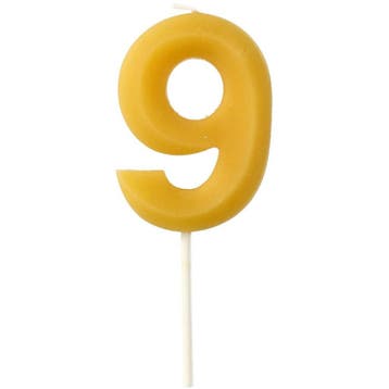 9 Jaar Kaarsen 4,5cm, Verzenden