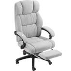 tectake Bureaustoel Jillien met voetsteun en veloursbekledin, Huis en Inrichting, Verzenden, Nieuw