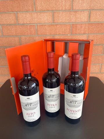 2011 Alto, 2012 Petra & 2012 Potenti, Petra - Toscane IGT -
